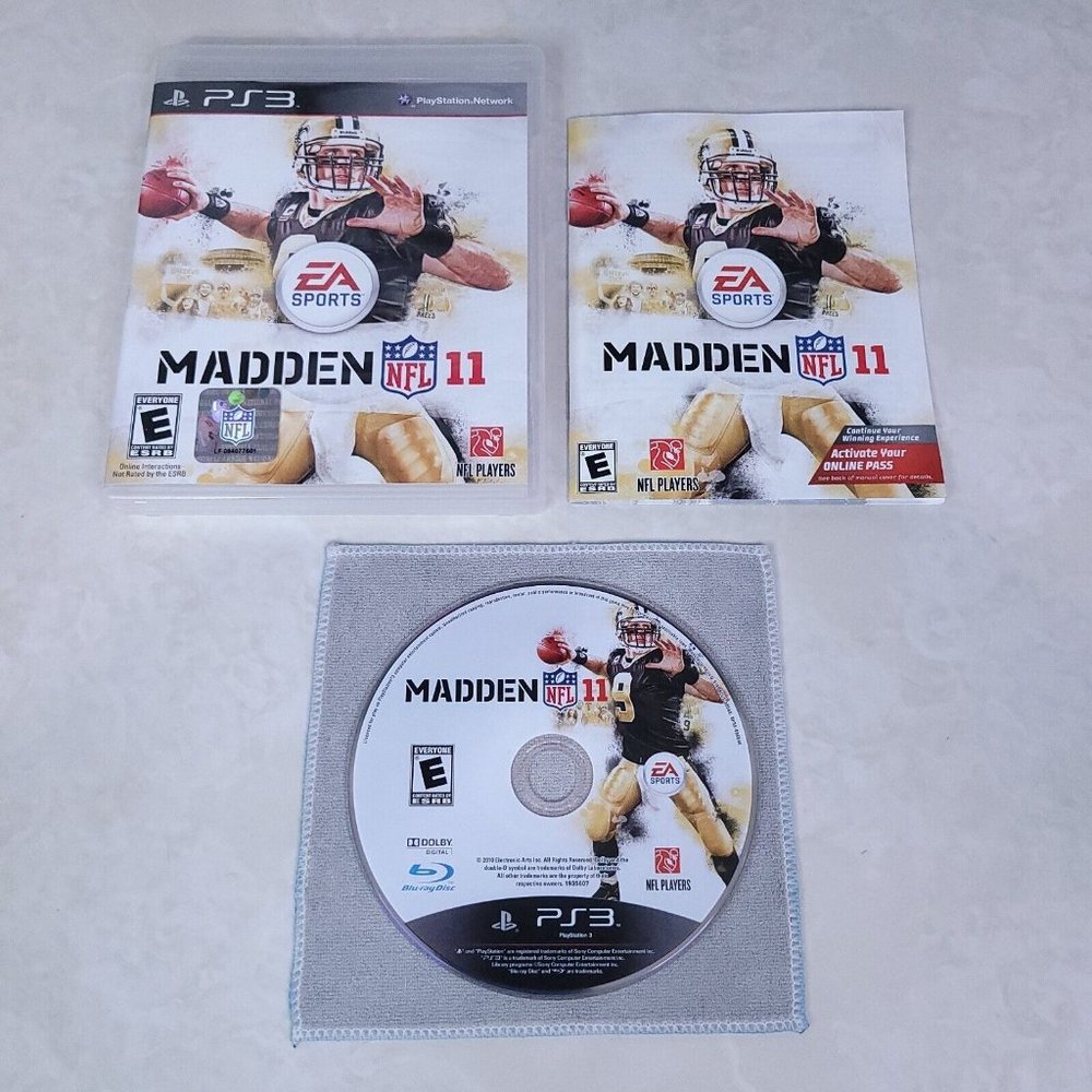 Madden NFL 11 (Sony, Playstation 3) PS3 Complete 💯. NM Clean Disc